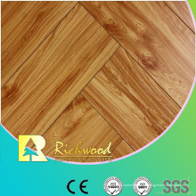 Comercial 12.3mm en relieve hickory encerado filo piso lamiantado